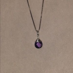 purple necklace